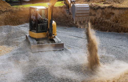 Excavation is an essential part of construction.
